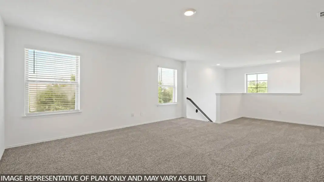 Representative unfurnished interior of a home built from the Kendall by D.R. Horton in Madeley Creek Preserve, Conroe (Image 23). Representative unfurnished interior of a home built from the Kendall by D.R. Horton in Madeley Creek Preserve, Conroe (Image 23).