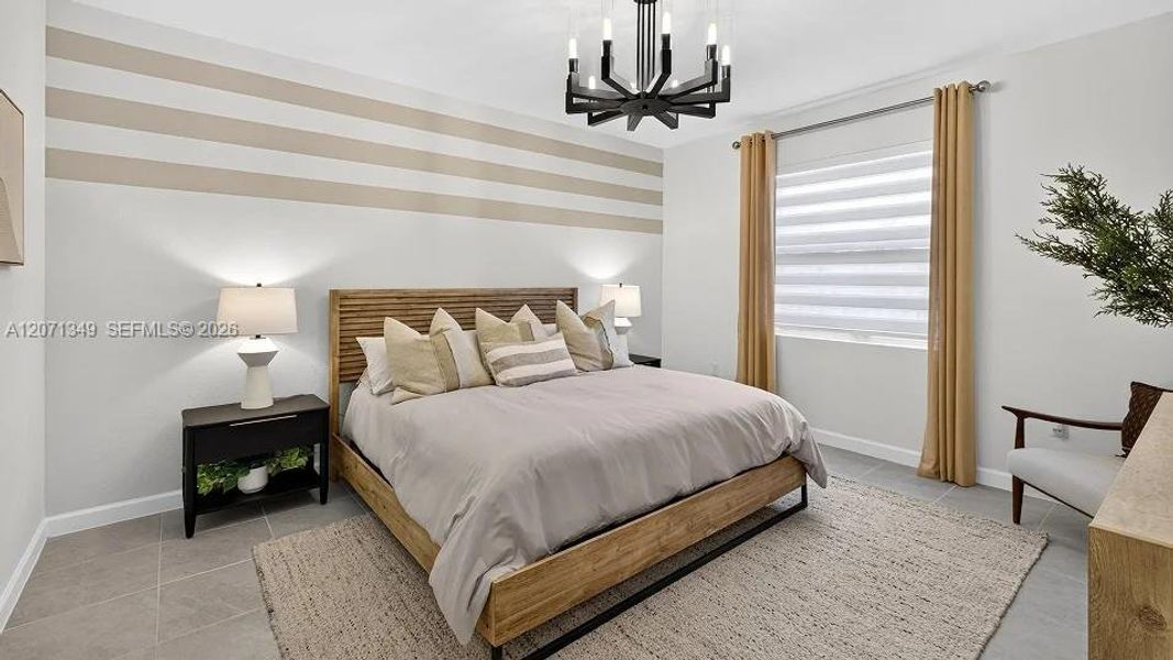 Furnished interior view inside a new home in Acacia Groves, Miami (Image 6). Furnished interior view inside a new home in Acacia Groves, Miami (Image 6).
