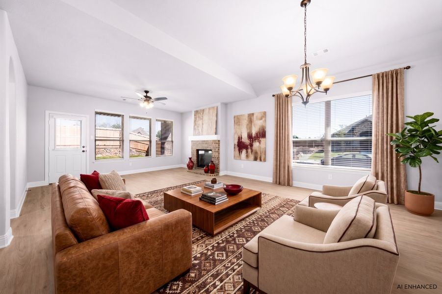 Furnished interior view inside a new home in Summerwood, Red Oak (Image 6).