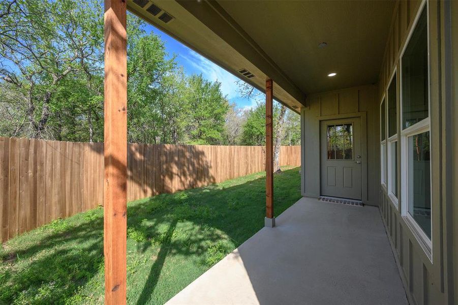 Exterior details and patio area of a home in , Mineral Wells (Image 18). Exterior details and patio area of a home in , Mineral Wells (Image 18).