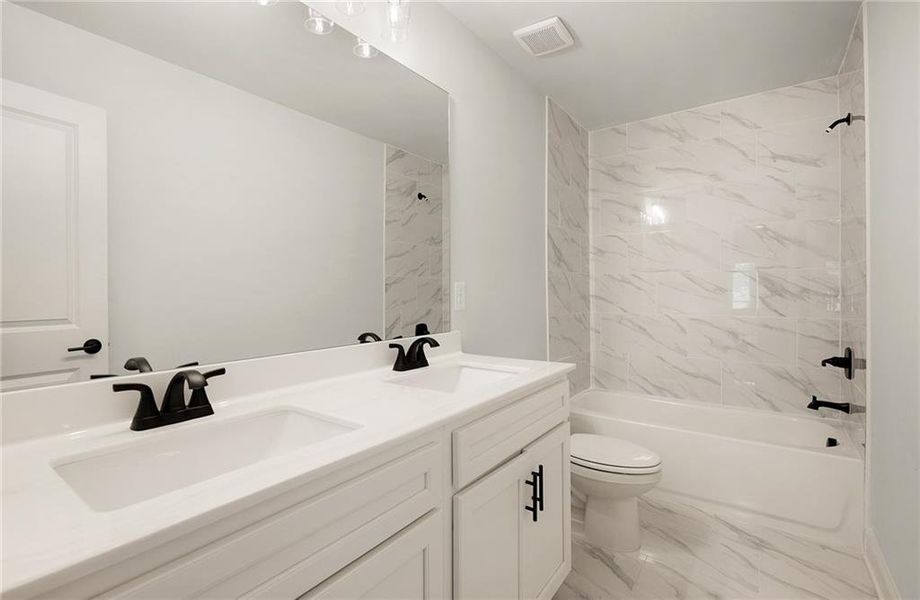 Furnished interior view inside a new home in The Landing at Miller’s Ferry, Adairsville (Image 13). Furnished interior view inside a new home in The Landing at Miller’s Ferry, Adairsville (Image 13).