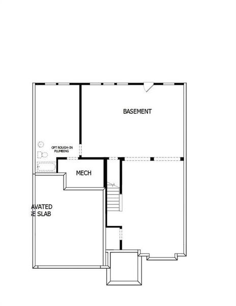 2D floor plan layout of this home in Havencroft, Woodstock, GA (Image 6).