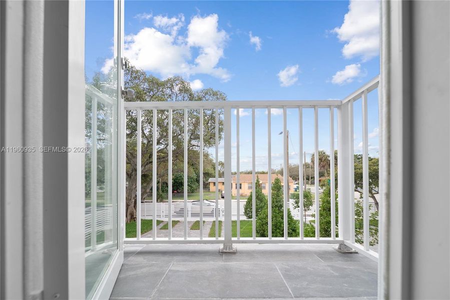 Exterior details and patio area of a home in , Miami (Image 2). Exterior details and patio area of a home in , Miami (Image 2).