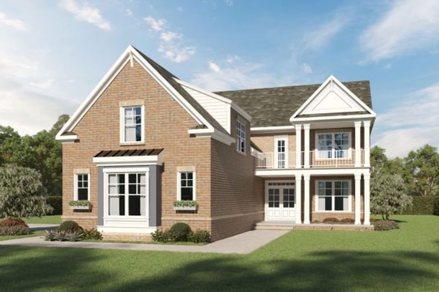 Representative exterior photo of a completed home built from the Carter by Kerley Family Homes in The Estates at Hurricane Pointe, Douglasville, GA (Image 6).