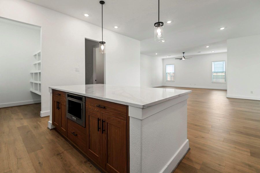 Furnished interior view inside a new home in Hallimore Ranch, Rosenberg (Image 9).