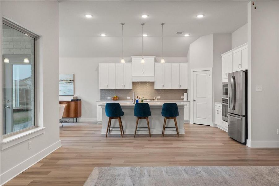Furnished interior view inside a new home in Inspiration Collection at Bridgewater, Midlothian (Image 10).