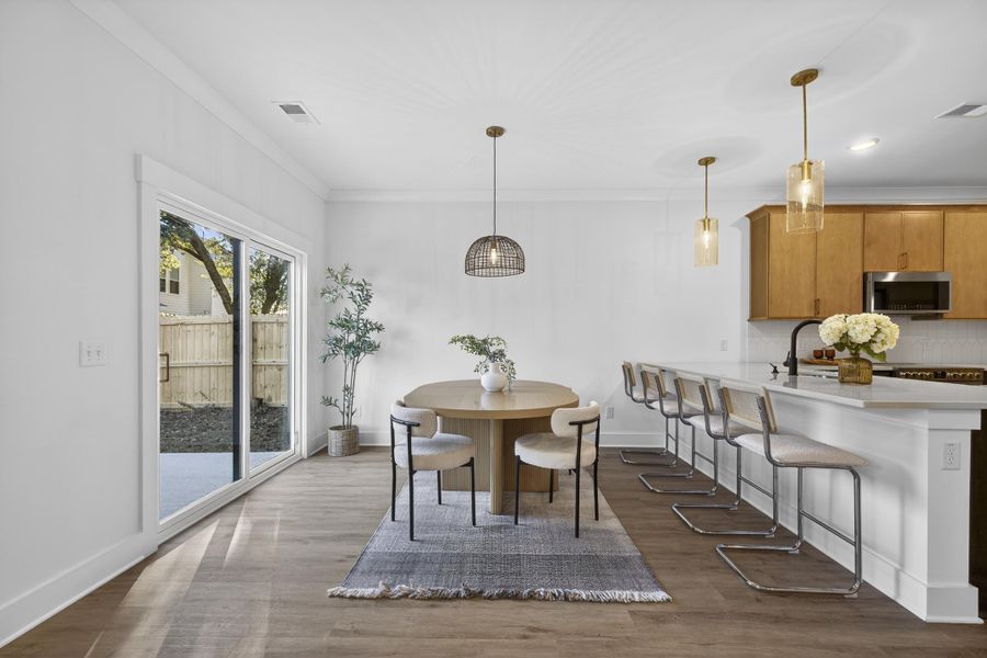Furnished interior view inside a new home in , Charleston (Image 8).