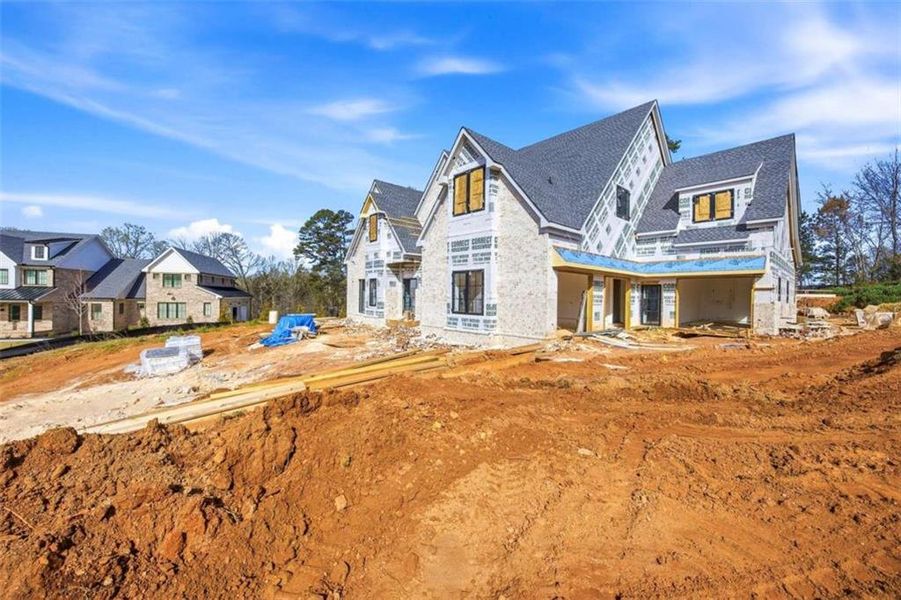 In-progress construction of a new home in , Buford, GA (Image 21).