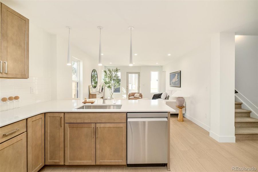 Furnished interior view inside a new home in , Denver (Image 10).