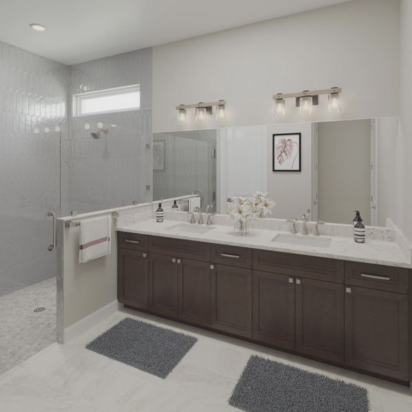 Furnished interior in a model home at Beachview Cove in Ormond Beach (Image 14).