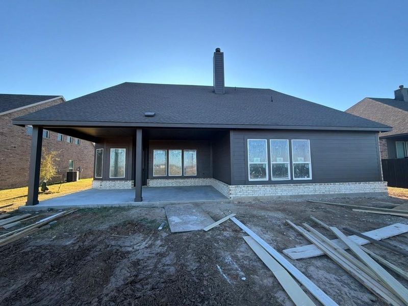 In-progress construction of a new home in Covenant Springs, Springtown, TX (Image 7).