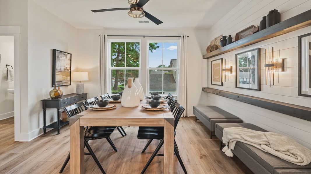Furnished interior view inside a new home in Clear Springs Townhomes, North Charleston (Image 8).