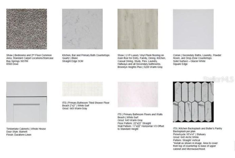 Sample of building materials used in homes in Indigo Creek, Apollo Beach (Image 24).