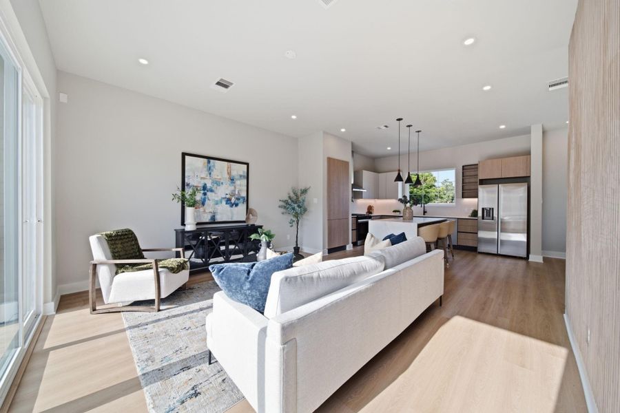 Furnished interior view inside a new home in , Houston (Image 17).