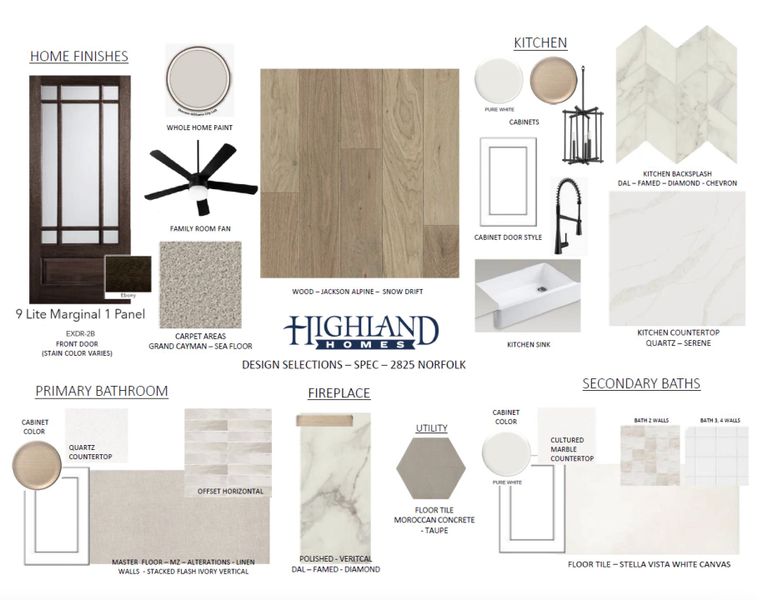 Sample of building materials used in homes in Cambridge Crossing: 50ft. lots, Celina (Image 48).