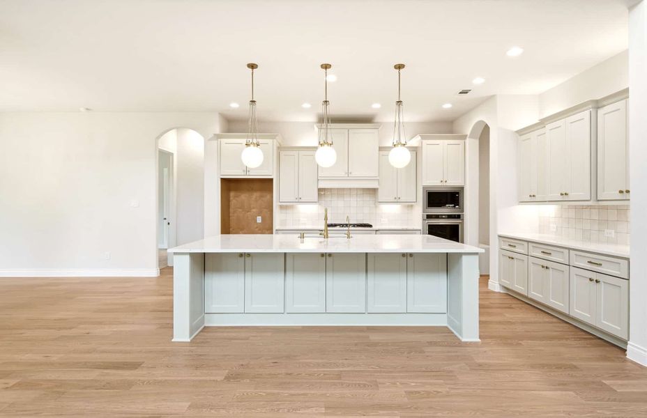 Furnished interior view inside a new home in Bridgeland 60′, Cypress (Image 8).