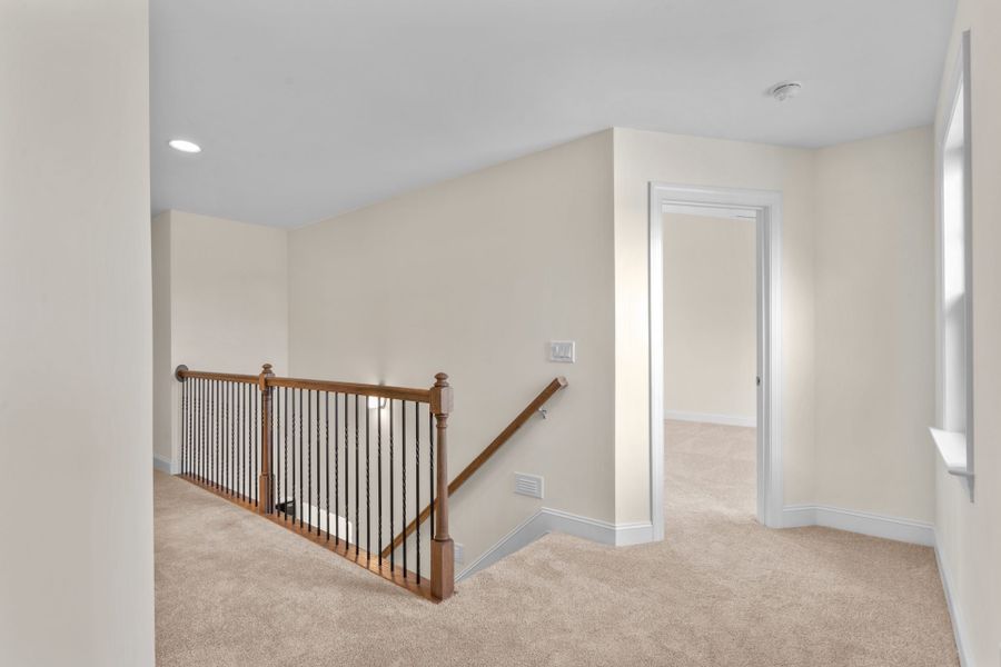 Representative unfurnished interior of a home built from the Fairfield Lux by Keystone Homes NC in Weybridge, Burlington (Image 46).