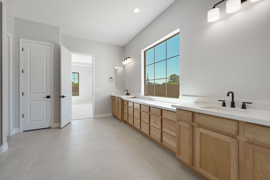 Furnished interior view inside a new home in Ellsworth Ranch Capstone Collection, Queen Creek (Image 17). Furnished interior view inside a new home in Ellsworth Ranch Capstone Collection, Queen Creek (Image 17).