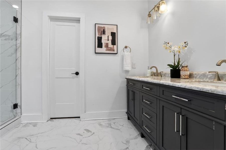 Furnished interior view inside a new home in , Atlanta (Image 17).