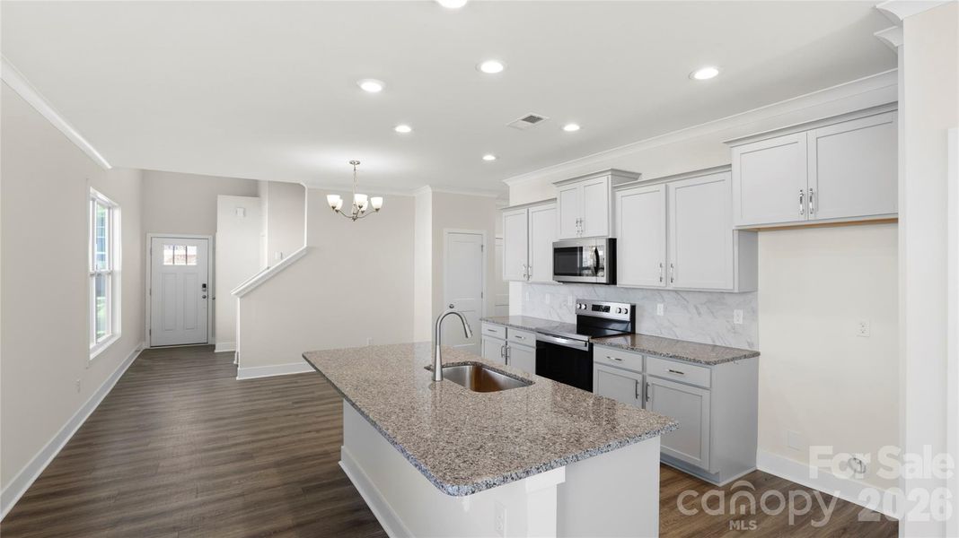 Furnished interior view inside a new home in , Weaverville (Image 7).