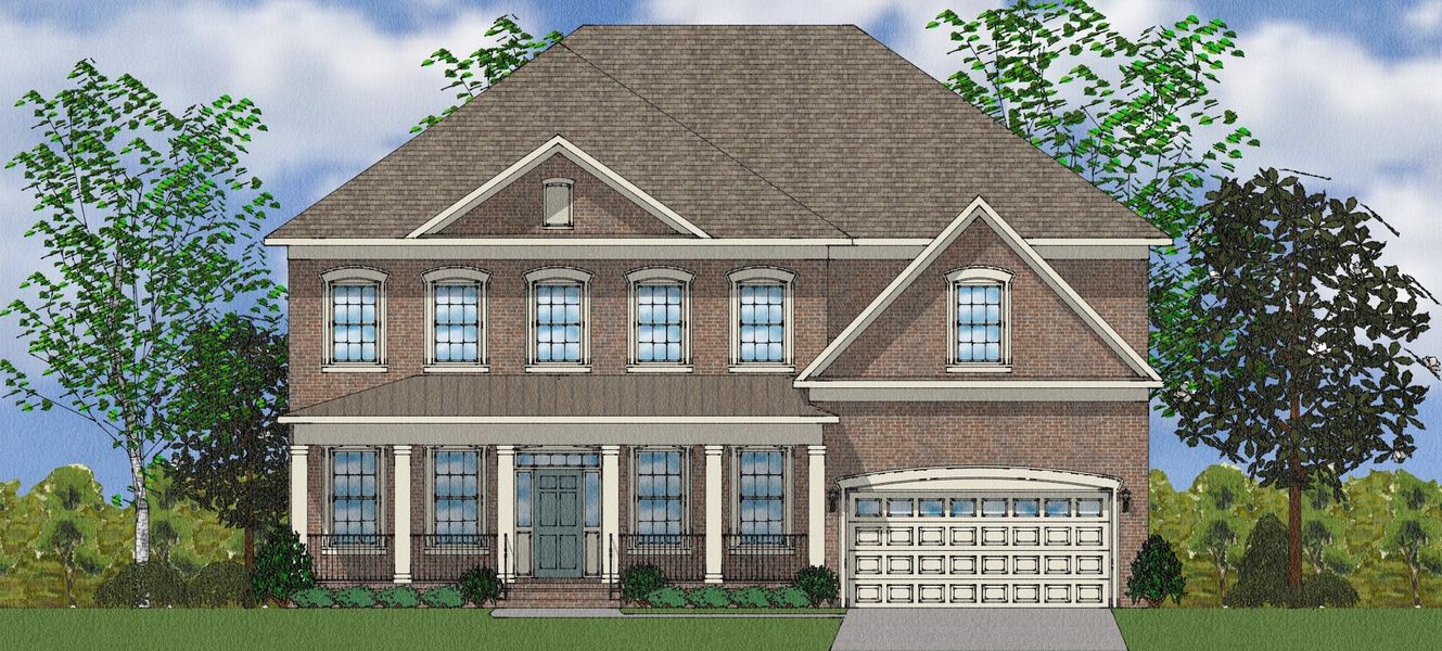 Representative exterior photo of a completed home built from the McKenna II - Elite Collection by Mungo Homes in Suter Estates, Easley, SC (Image 20).