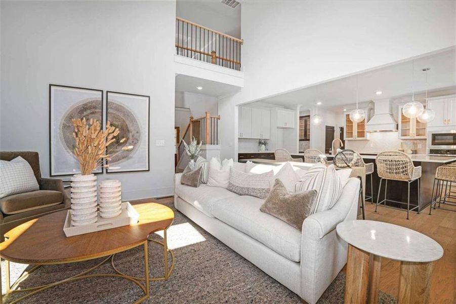 Furnished interior view inside a new home in Steeplechase, Hoschton (Image 16).