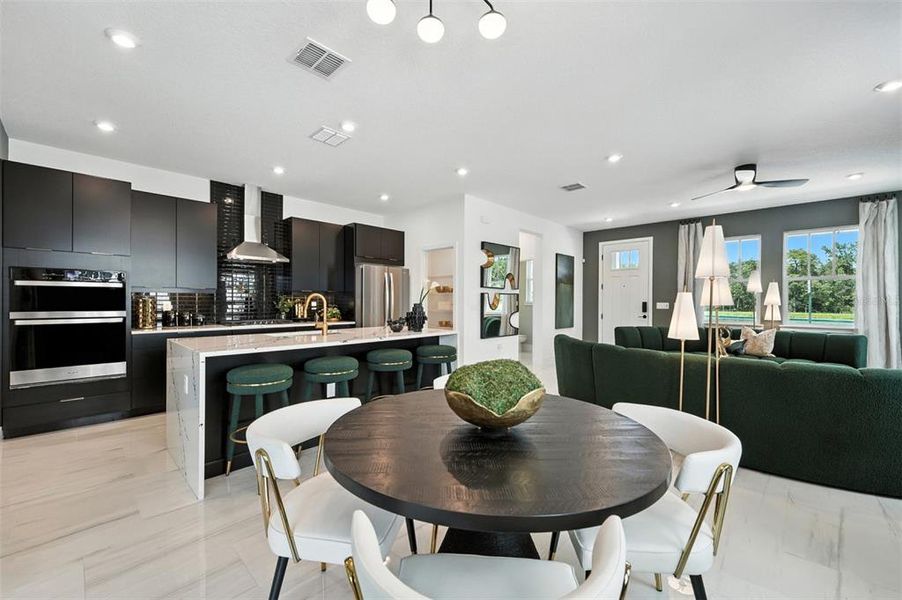 Furnished interior view inside a new home in Celebration - Island Village, Celebration (Image 10).