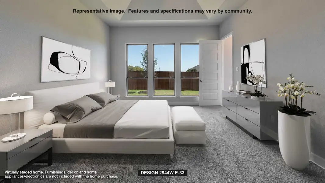 Bedroom with carpet flooring Bedroom with carpet flooring