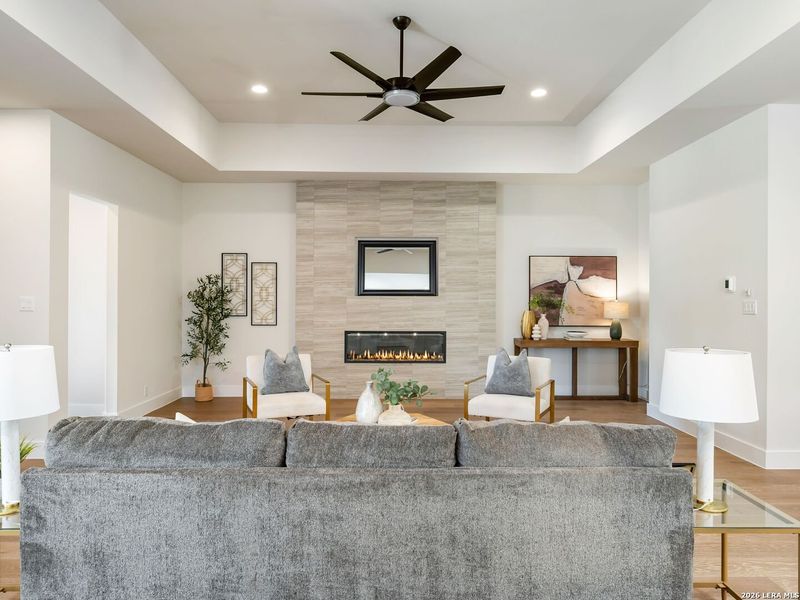 Furnished interior view inside a new home in , San Antonio (Image 16). Furnished interior view inside a new home in , San Antonio (Image 16).