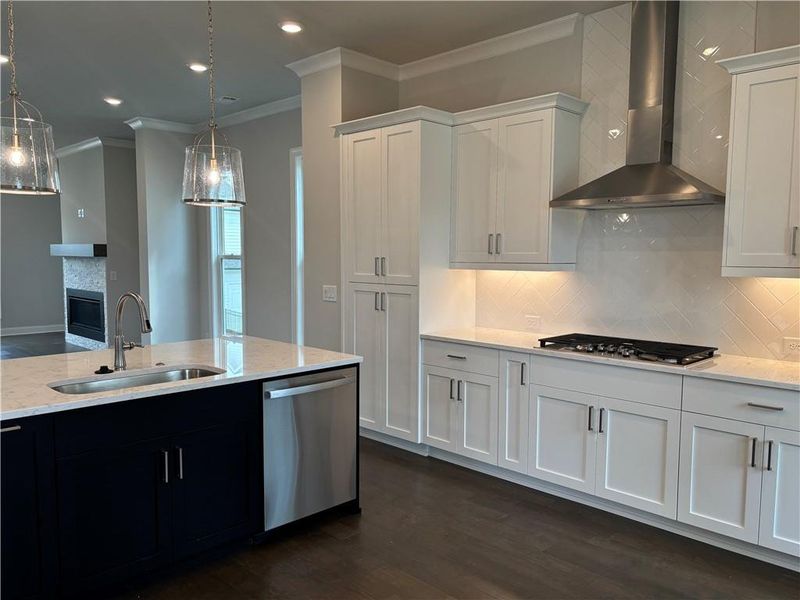 Furnished interior view inside a new home in Brackley Single Family, Cumming (Image 13).