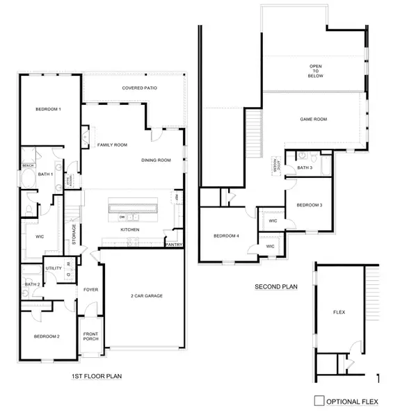 2D floor plan layout for the Englewood by D.R. Horton in The Woods at Lindsey Place, Anna, TX (Image 3). 2D floor plan layout for the Englewood by D.R. Horton in The Woods at Lindsey Place, Anna, TX (Image 3).