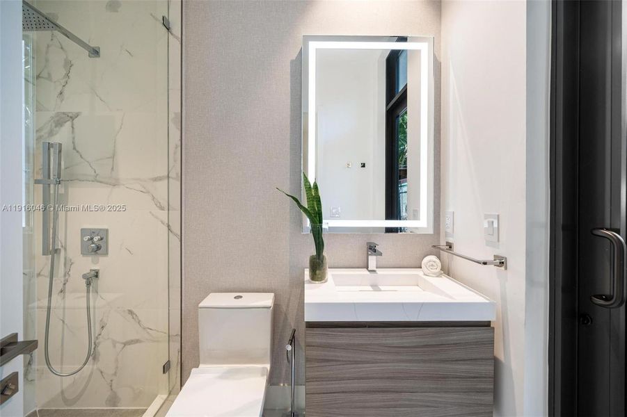 Furnished interior view inside a new home in , Miami (Image 34). Furnished interior view inside a new home in , Miami (Image 34).