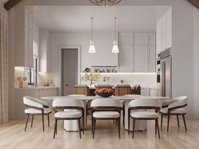 Furnished interior view inside a new home in , Atlanta (Image 10).