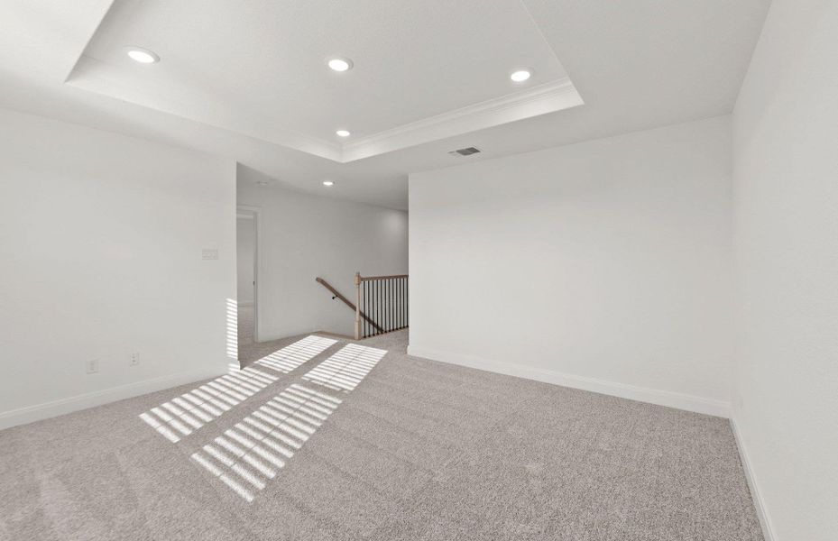 Spacious, unfurnished interior of a new home in Patterson Ranch, Georgetown (Image 14). Spacious, unfurnished interior of a new home in Patterson Ranch, Georgetown (Image 14).