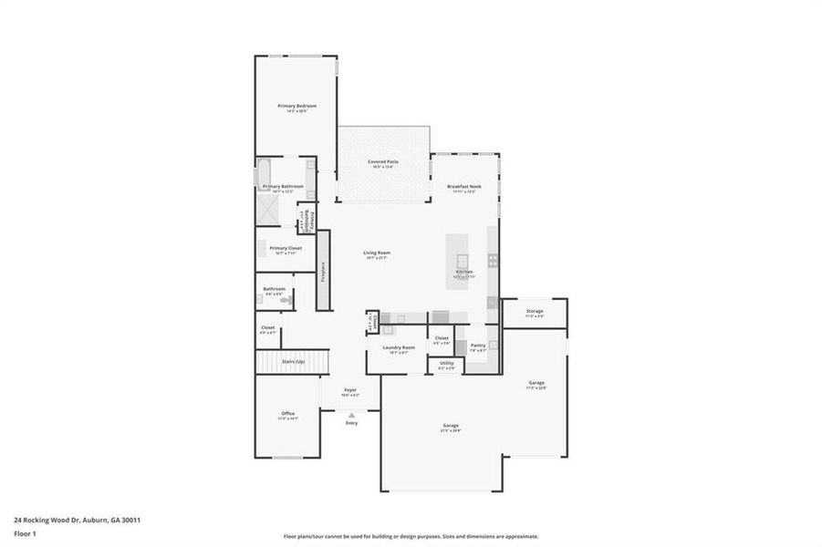 2D floor plan layout of this home in , Auburn, GA (Image 7).