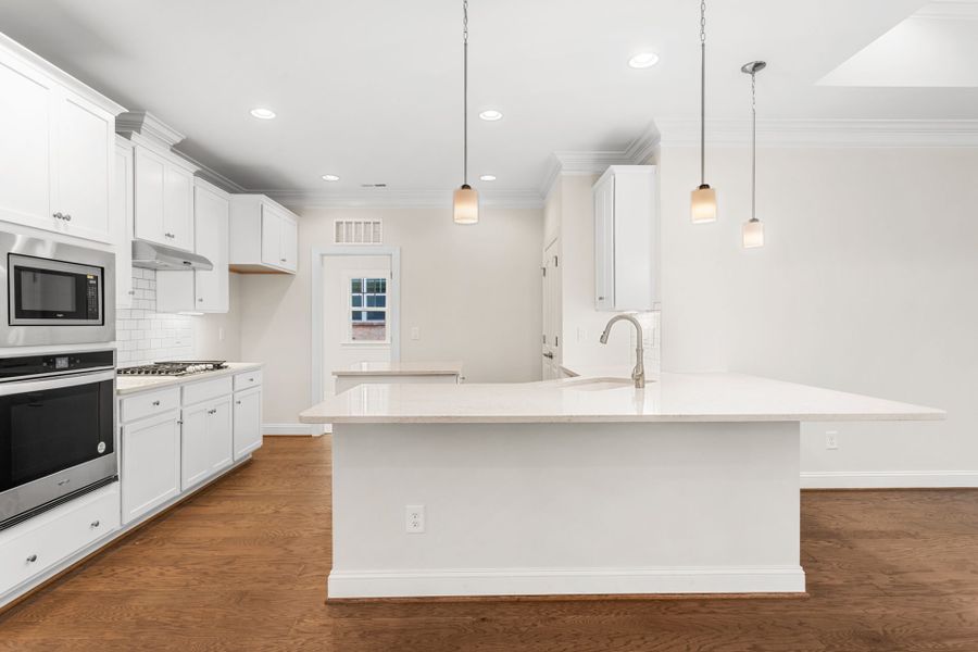 Representative furnished interior of a home built from the Somerset by Keystone Homes NC in Weybridge, Burlington (Image 10).