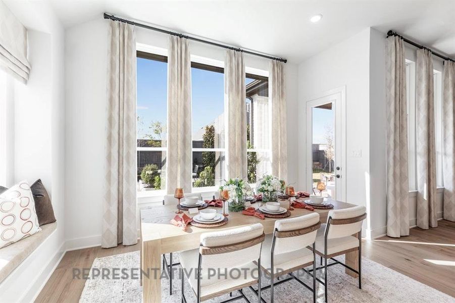Furnished interior view inside a new home in Wildflower Ranch, Dish (Image 10).
