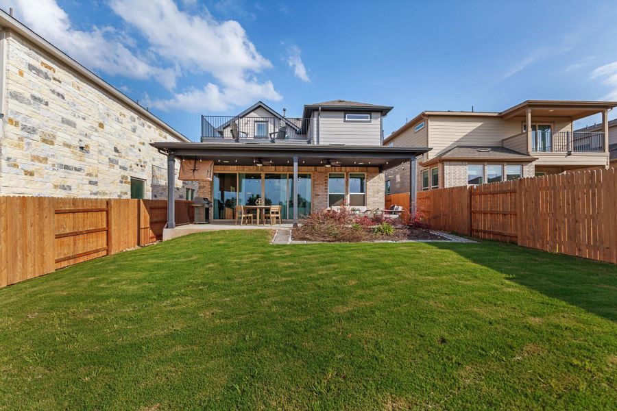 Exterior details and patio area of a home in , Austin (Image 20).