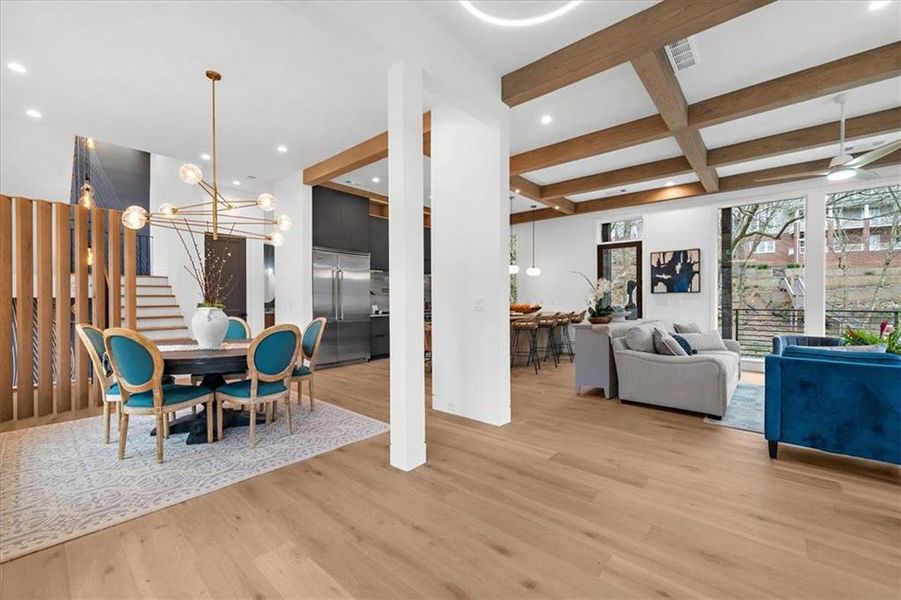 Furnished interior view inside a new home in , Atlanta (Image 53).