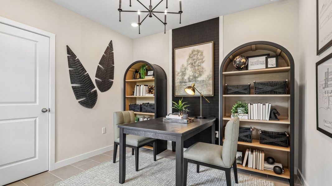 Representative furnished interior of a home built from the Flagler by DRB Homes in Liberty Trace, Haines City (Image 23).