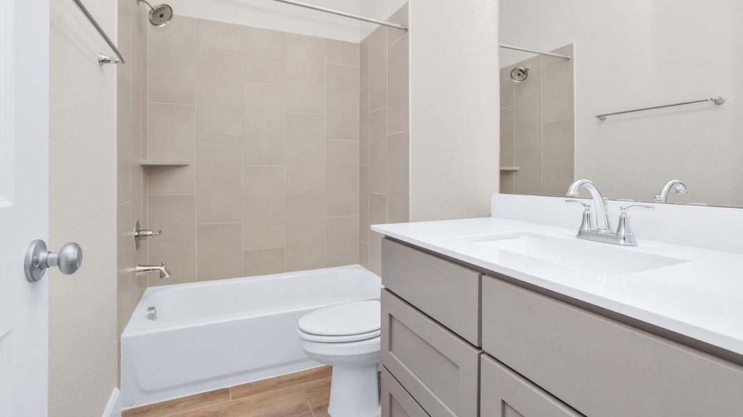 Furnished interior view inside a new home in Everly 50', Hockley (Image 8).