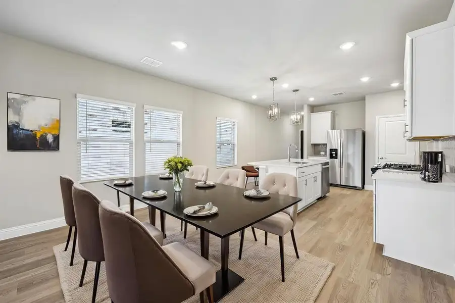 Furnished interior view inside a new home in Parks at Foster Crossing - Spring Series, Anna (Image 10).