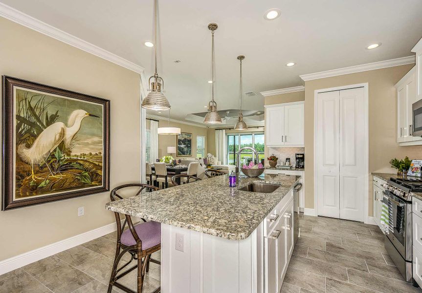 Representative furnished interior of a home built from the Sandcastle 2 by Neal Communities in Grand Park, Sarasota (Image 16).