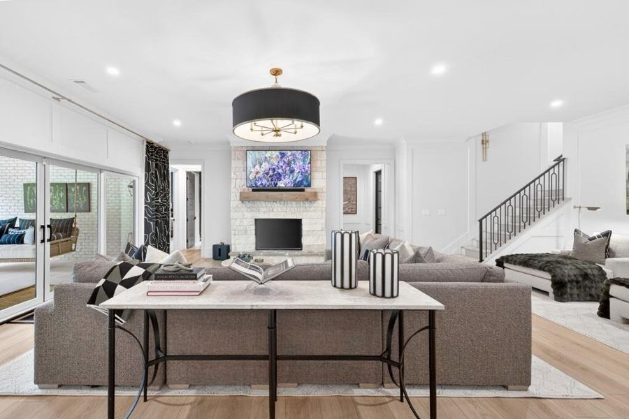 Furnished interior view inside a new home in , Braselton (Image 52).
