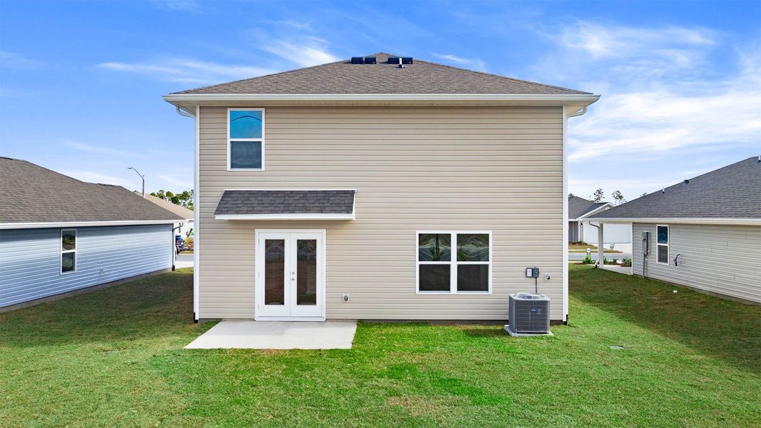 Exterior details and patio area of a home in Titus Park, Panama City (Image 4). Exterior details and patio area of a home in Titus Park, Panama City (Image 4).
