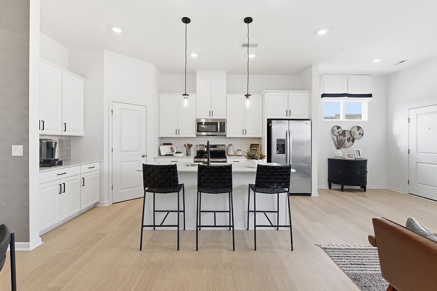 Furnished interior view inside a new home in Terraces at the Exchange, Indian Land (Image 3).