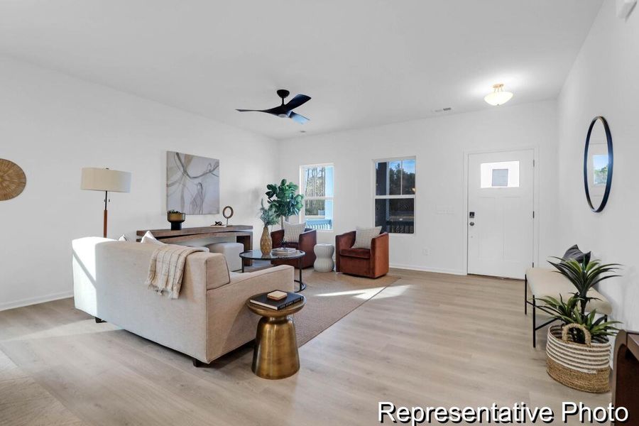 Furnished interior view inside a new home in , Ravenel (Image 8).