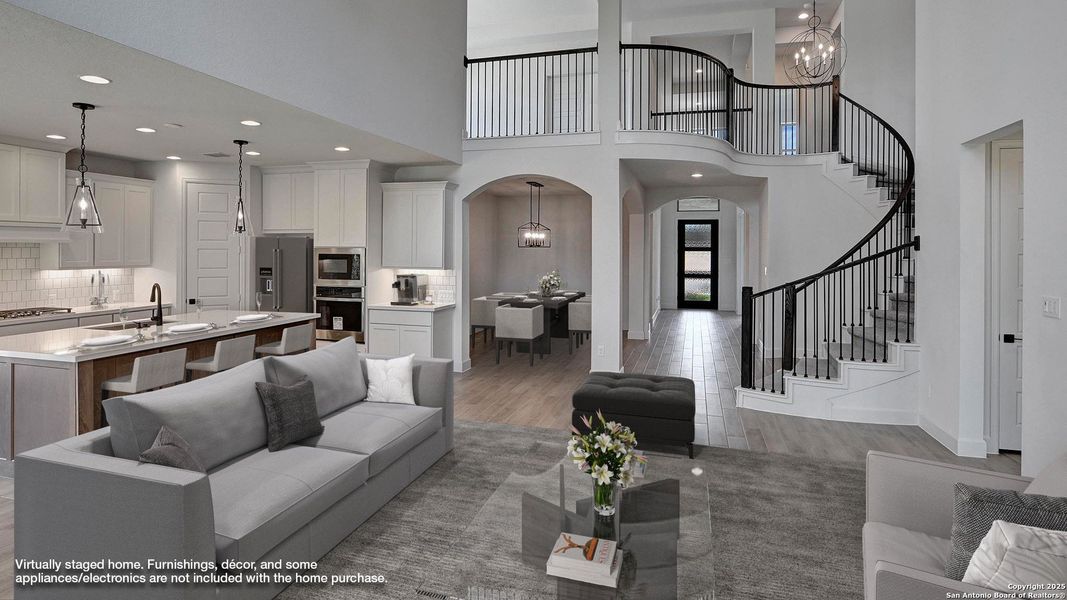 Furnished interior view inside a new home in Esperanza 60', Boerne (Image 10). Furnished interior view inside a new home in Esperanza 60', Boerne (Image 10).