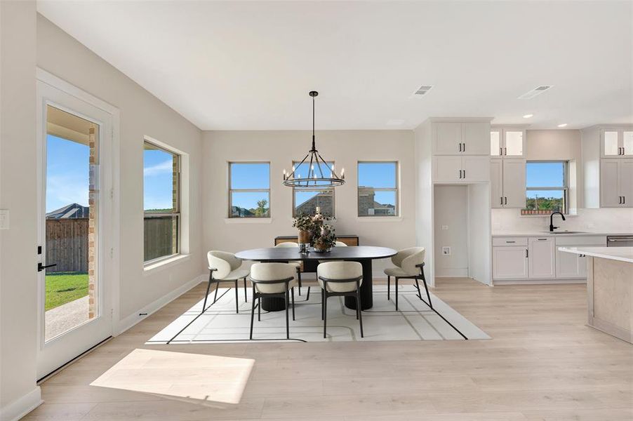 Furnished interior view inside a new home in Northshore at Lakewood Village - Classic Series, Lakewood Village (Image 12).