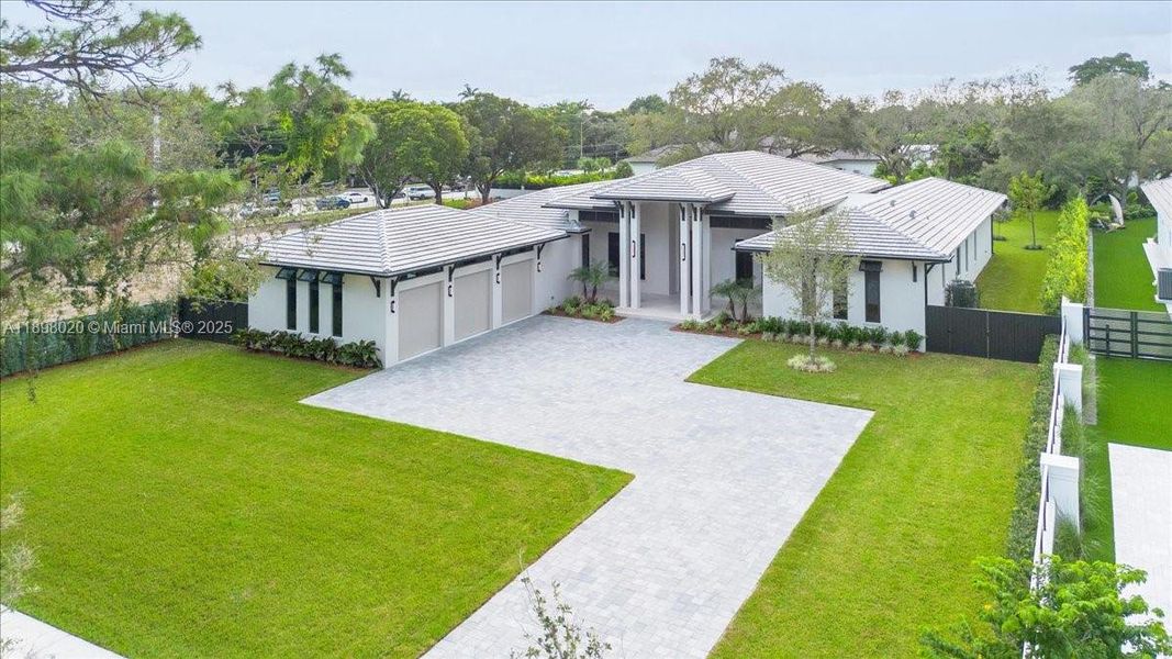 Exterior details and patio area of a home in , Miami (Image 2). Exterior details and patio area of a home in , Miami (Image 2).